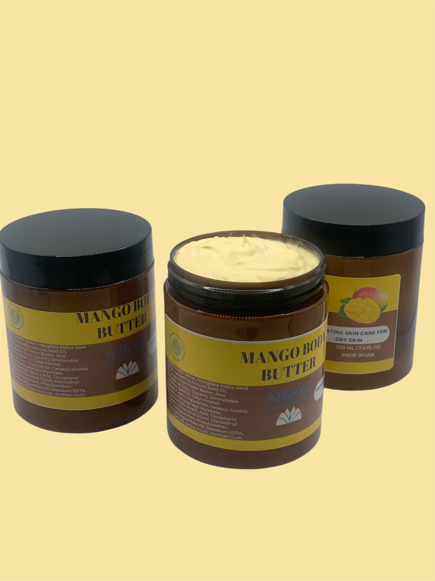 Mango Body Butter Men's Line Whipped Body Butter Mango and African Shea Butter Moisturizer| Perfect Gift for Man| Valentine's Day| Birthday