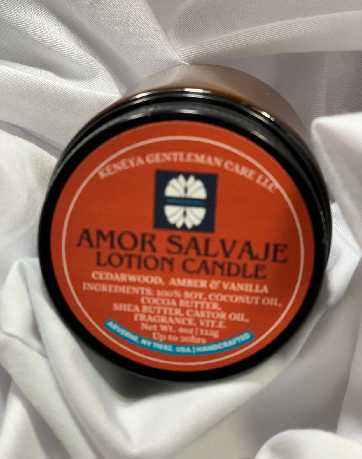 moisturizer lotion candle man fragrance Amor Salvaje