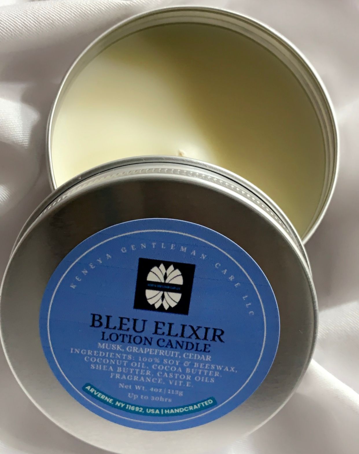 Lotion Candle for men Bleu Elixir