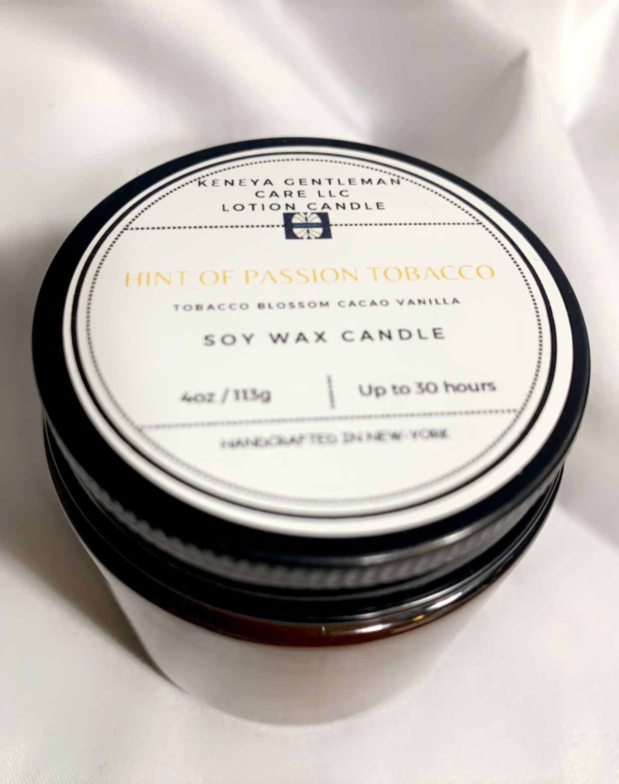 Hint Of Passion Tobacco Lotion Candle For Men